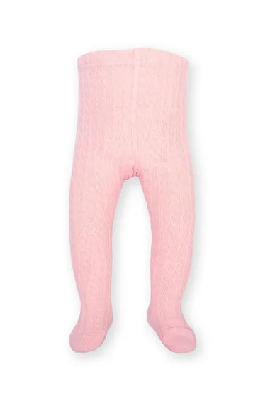 Cable Tights Pink