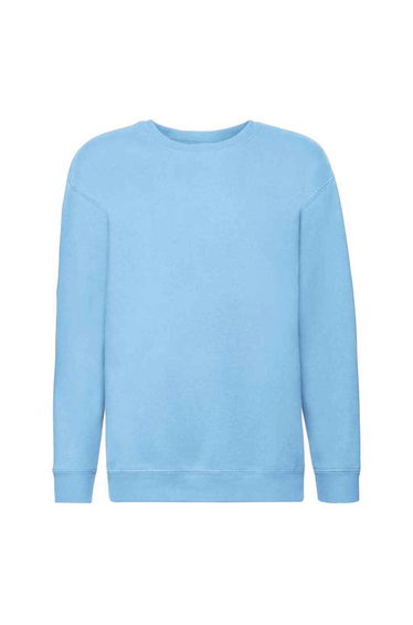 Fruit of the Loom Childrens/Kids Premium Drop Shoulder Sweatshirt - Sky