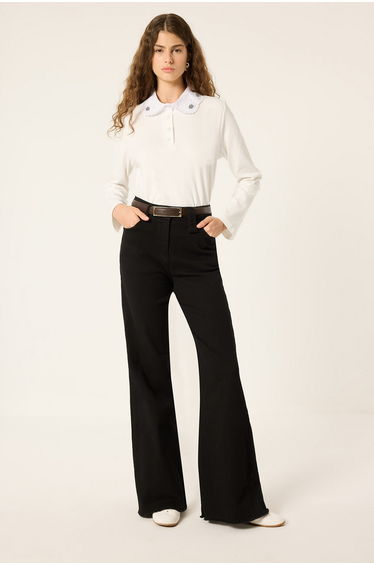 LACE COLLAR BLOUSE