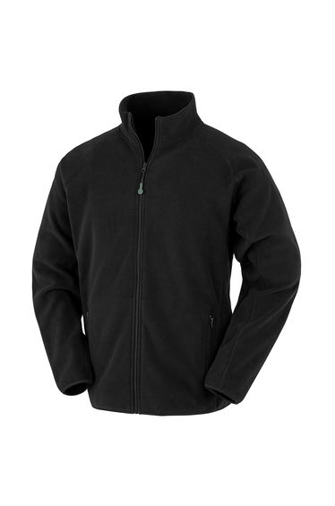 Result Genuine Recycled Mens Polarthermic Fleece Jacket - Black