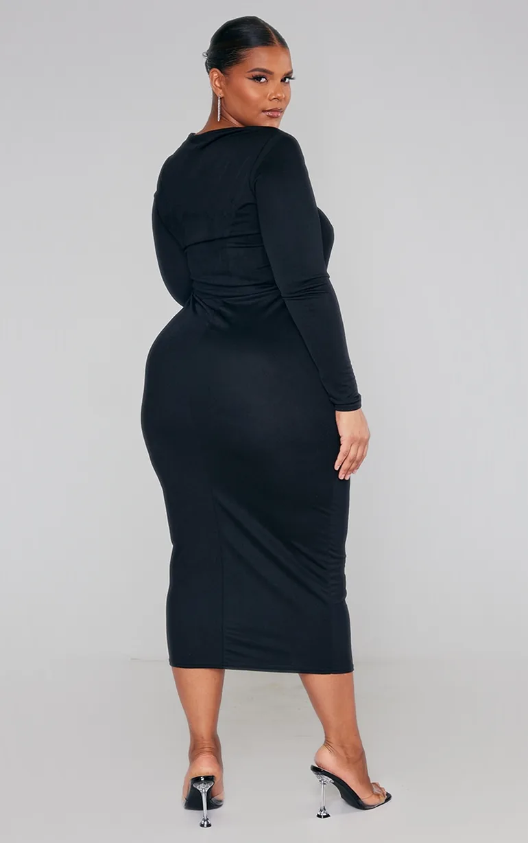 long sleeve winter dress Warm Knit Turtleneck Sweater Dress – Boho Winter Short Length Dress in Off White | Women's Boho Fashion | XXXL