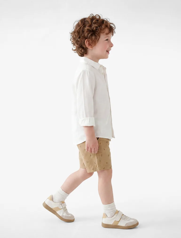 Gabardine Shorts - 1