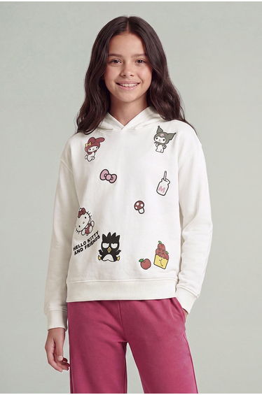 Character Graphic Hooded Sweatshirt