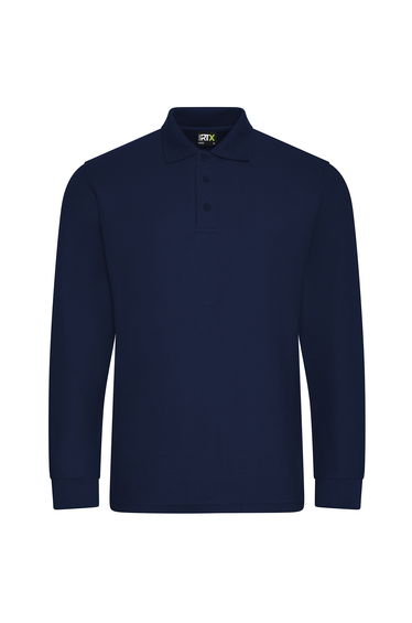 PRORTX Mens Long-Sleeved Polo Shirt - Navy