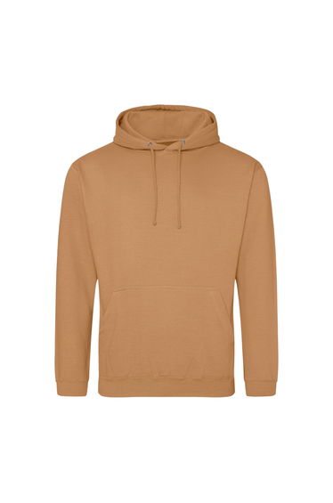 Awdis Unisex College Hooded Sweatshirt / Hoodie - Caramel Latte
