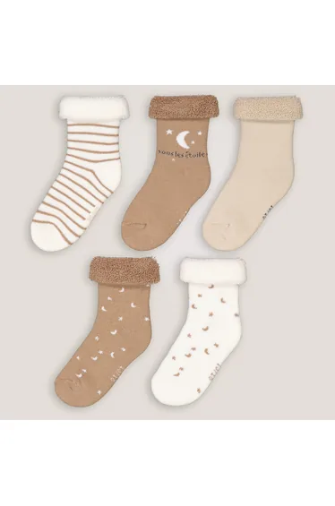 Pack of 5 Pairs of Socks in Organic Cotton Mix