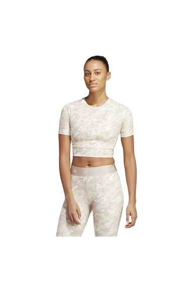 Techfit Camo Print Crop Training T-Shirt