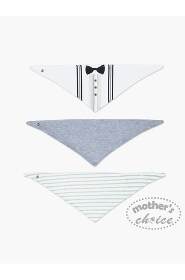 Pack of 3 - Soft Cotton Bandana Bib