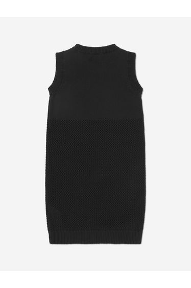 Girls Tank Top Logo Dress in Black