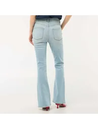 High-Waisted Flare/Bootcut Jeans BLUE - 2