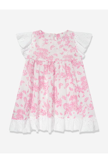 Girls Butterflies Dress in Pink