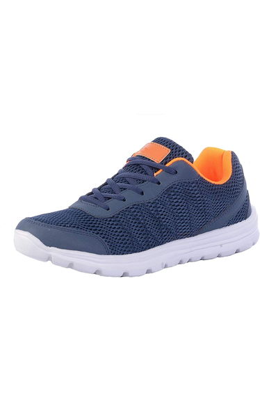 Dek Unisex Adult Hyde Park Trainers - Navy/Orange