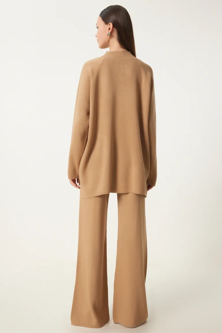 Women's biscuit chic knitwear sweater pants set - 6