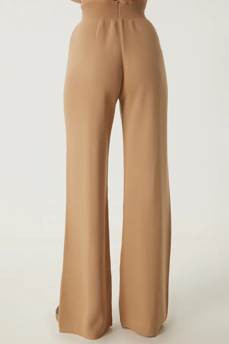 Women's biscuit chic knitwear sweater pants set - 5