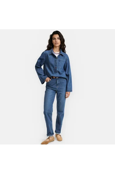 Sailor-Style Denim Shirt