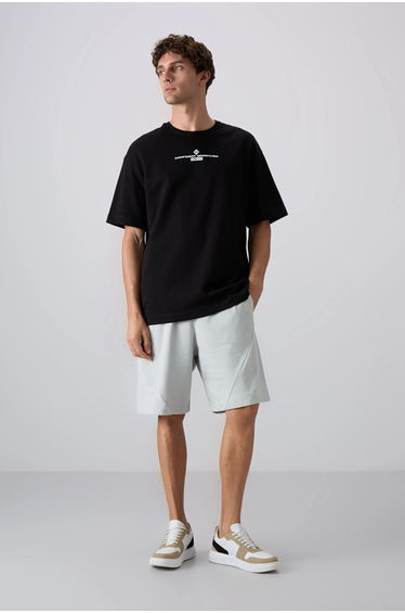 TOMMY Oversized Cotton Blend Crew Neck T-shirt