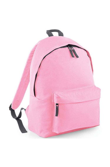 Bagbase Original Fashion Backpack - Classic Pink/Dark Grey
