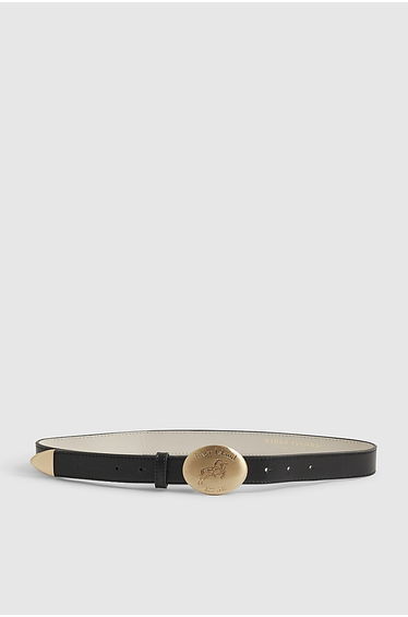Black Horse Buckle Belt