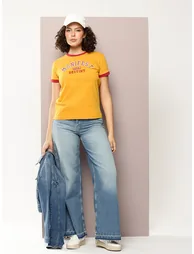 Women Regular Fit Crew Neck T-Shirt - 4