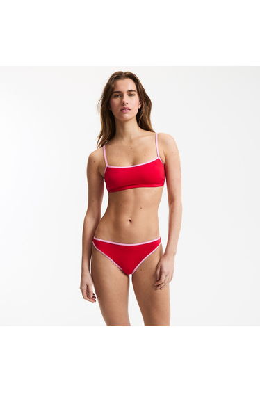Contrasting Binding Bikini Bottoms