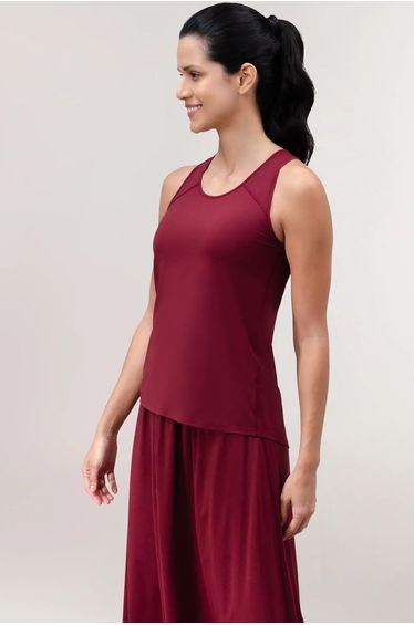 Flow Racerback Top - CORE GRAPE RED