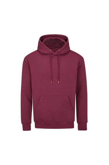Mantis Unisex Adult Essential Organic Drawstring Hoodie - Burgundy