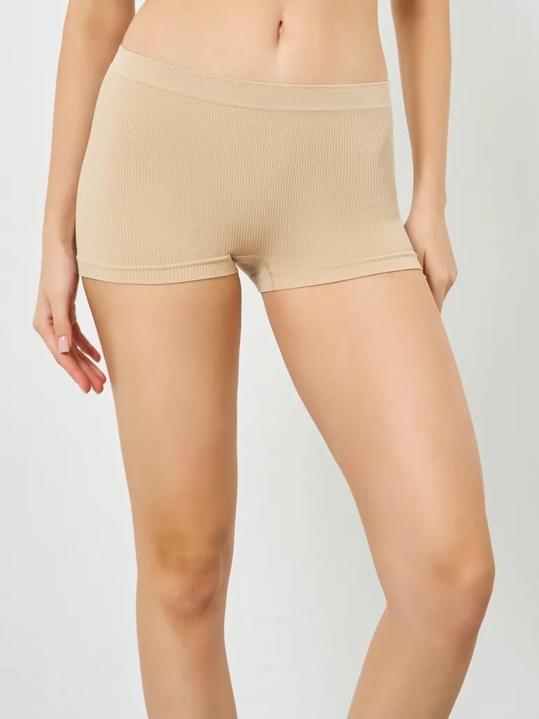 Pack of 3 - Women Ribbed Boyshorts - 3