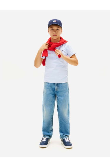 Tommy Hilfiger Boys Essential Cotton Regular Fit T-Shirt in Blue