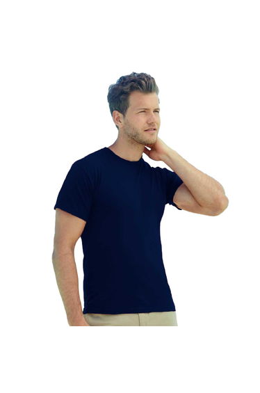 Fruit Of The Loom Mens Screen Stars Original Full Cut Short Sleeve T-Shirt - Deep Navy