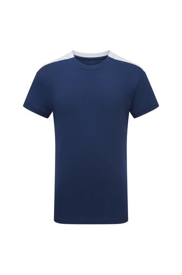 TriDri Childrens/Kids Performance Contrast T-Shirt - Navy/White