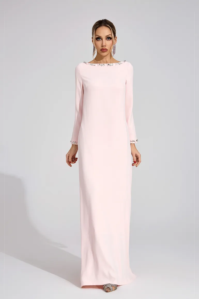 Angharad Pink Relaxed Maxi Dress - 4