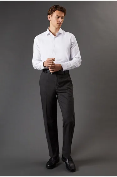 قميص برتون أبيض بأكمام طويلة