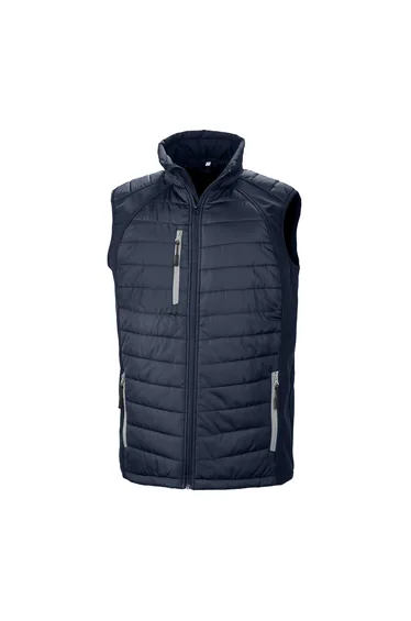 Result Unisex Adult Compass Softshell Gilet - Navy/Grey