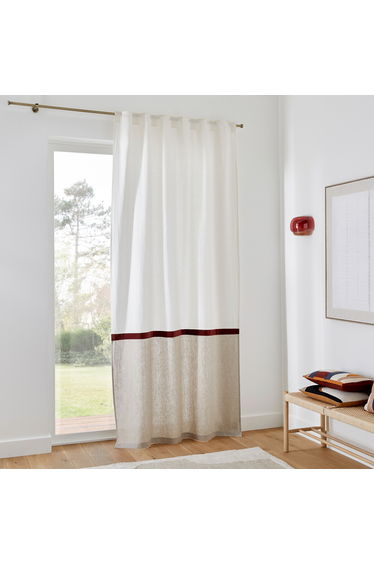 Onega X Velvet Linen and Velvet Hidden Tab Curtain