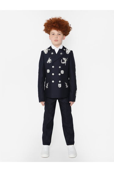 Maison Ava Boys Neil Suit in Navy
