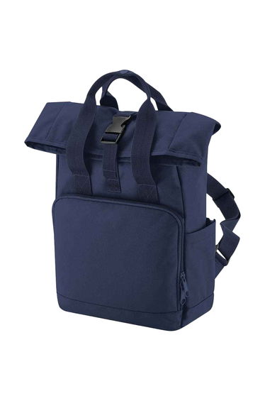 Bagbase Unisex Adult Mini Recycled Twin Handle Backpack - Navy Dusk