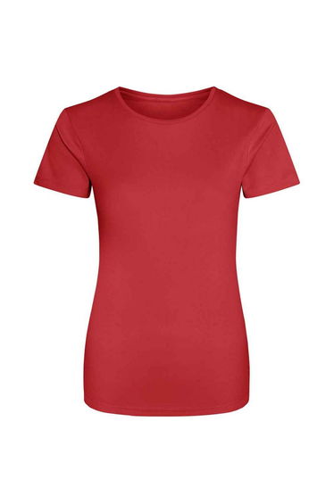 AWDis Just Cool Womens/Ladies Sports Plain T-Shirt - Fire Red