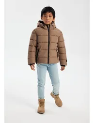 Boys Padded Jacket with Drawcord