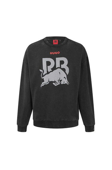 Hugo Mens Graphic Print Sweatshirt - Black