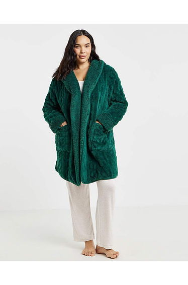 Pretty Secrets Cable Fleece Cardigan product thumbnail 2