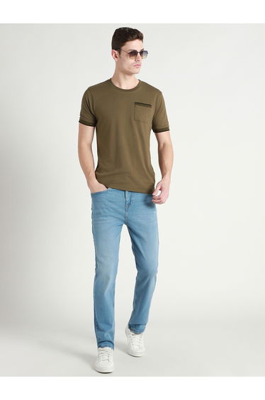 Men Mid Rise Cotton Stretchable Jeans