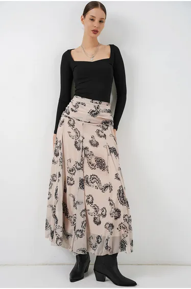 BDART High Waist Paisley Maxi Skirt