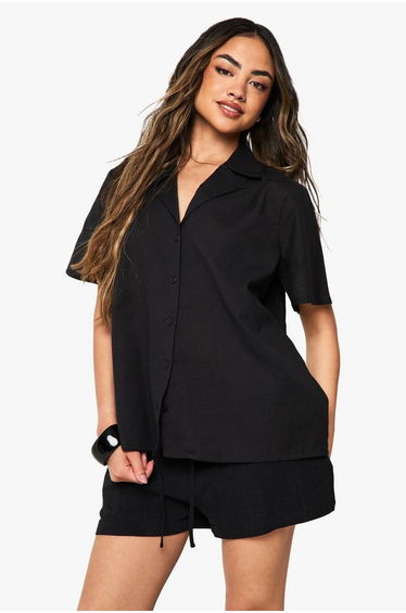 Oversized Short Sleeve Resort Shirt