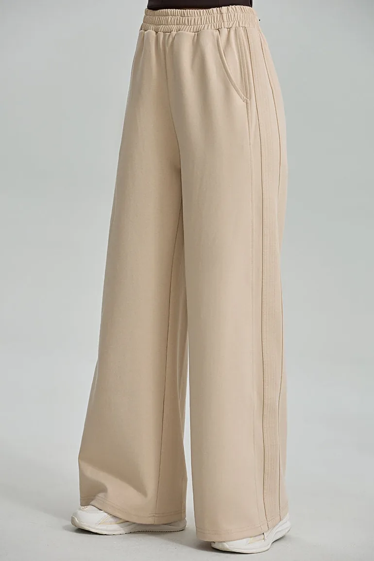 Drawstring Relaxed Sweatpants - 1