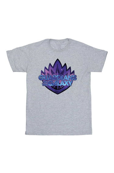 Guardians Of The Galaxy Volume 3 Boys Shield T-Shirt - Sport Grey