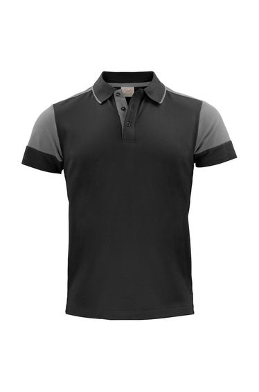 Printer Mens Prime Contrast Polo Shirt - Black/Anthracite