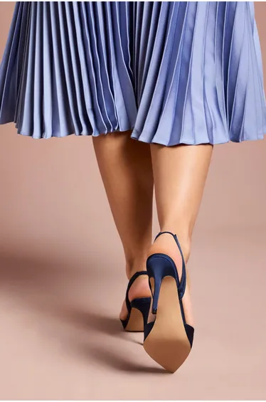 حذاء كعب عالي كوست فاشن باللون الكحلي