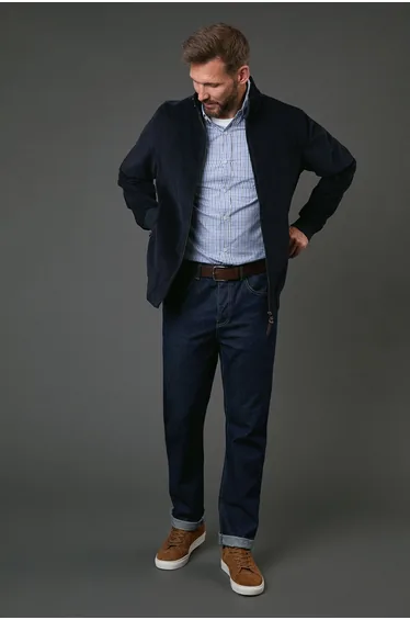 Navy Cord Harrington Jacket