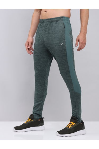 Men Melange Slim Fit Track Pants
