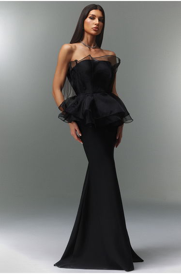 Oria Sleeveless Fishtail Bandage Maxi Dress